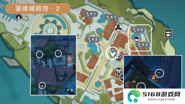 原神慕风蘑菇分布图采集路线5